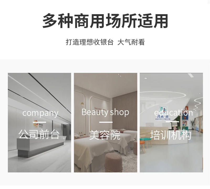 Description Picture 6 of itemLuxury Reception Desks Computer Counter Study Office Luxury Cashier Table Information Mobile Silla De Escritorio Salon Furniture