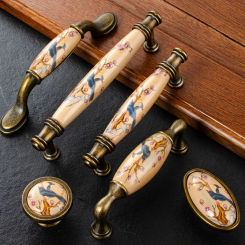 1 Piece Antique Bronze Cabinet Pull Knob Wardrobe Closet  Handle for Kitchen Cupboard Wardrobe Door Knobs Furniture Pull