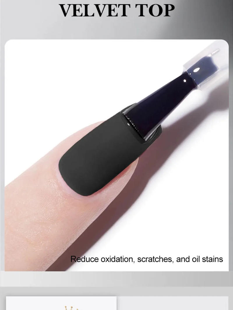Description Picture 6 of itemArte Clavo Matte Velvet Top Coat UV Gel Soak Off Varnish Semi-Permanent Nail Reinforce Gel Base Coat Diamond Tempered Top Coat