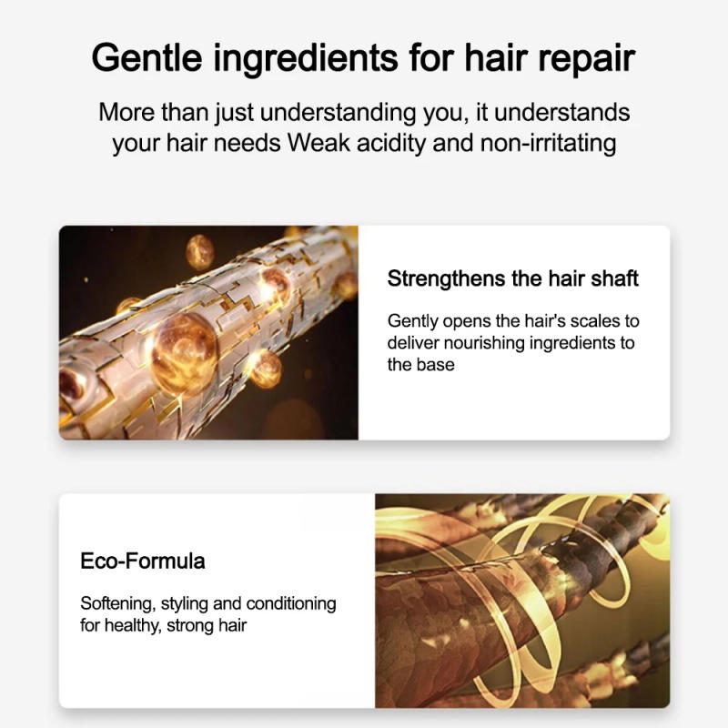 Description Picture 6 of itemHair Straightening Cream And Comb Set Repair Hair Salons Frizz Hair Protein Smooth Care Softener Multifunctional Hair Care Tools