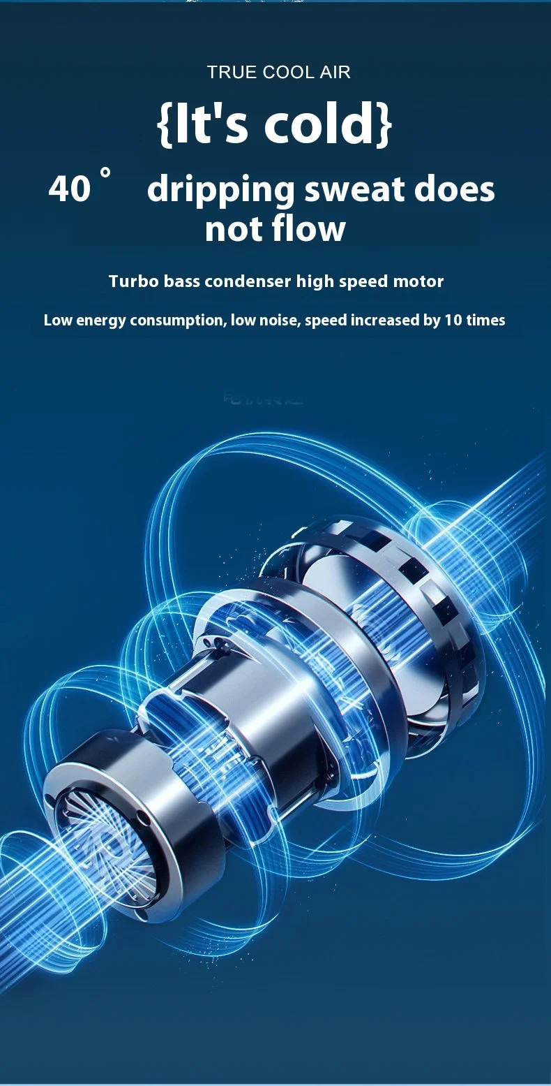 Description Picture 5 of itemHandheld Water Spray Fan 3500mAh, 199-Speed Portable Cooler with Mist Function - USB Rechargeable for Outdoor Office