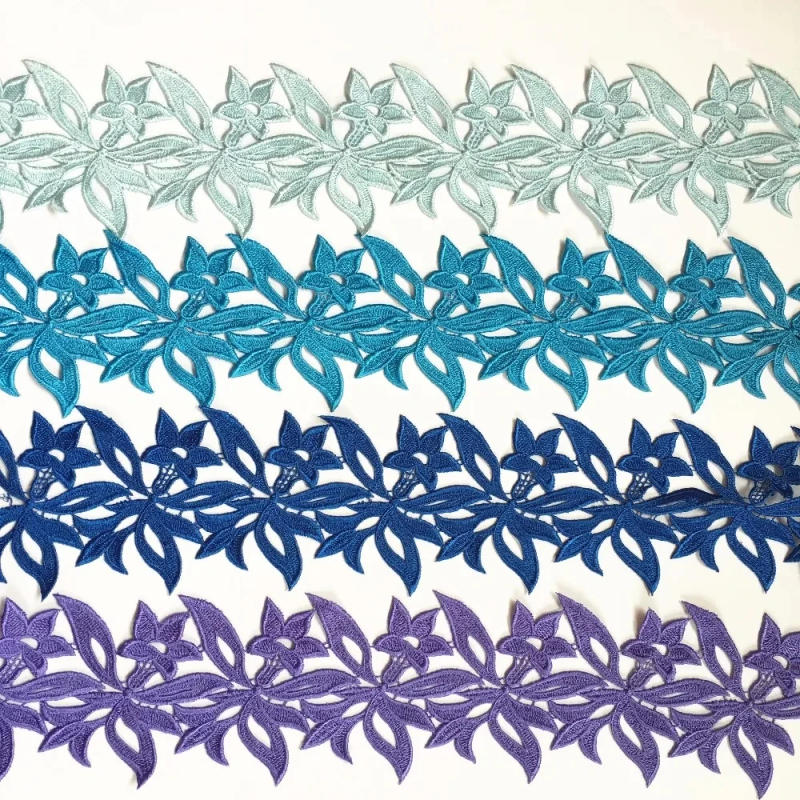 Description Picture 5 of itemCHICKNIT  5 yards numerous colors Embroidered Water soluble lace trimmings for sewing adress Accessories DZ1