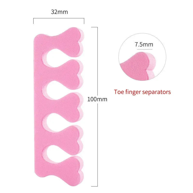 Description Picture 6 of itemPedicure separador de dedos del pie toe separator Nail Art Toe Separators Fingers Foots Sponge Soft nail tech supplies
