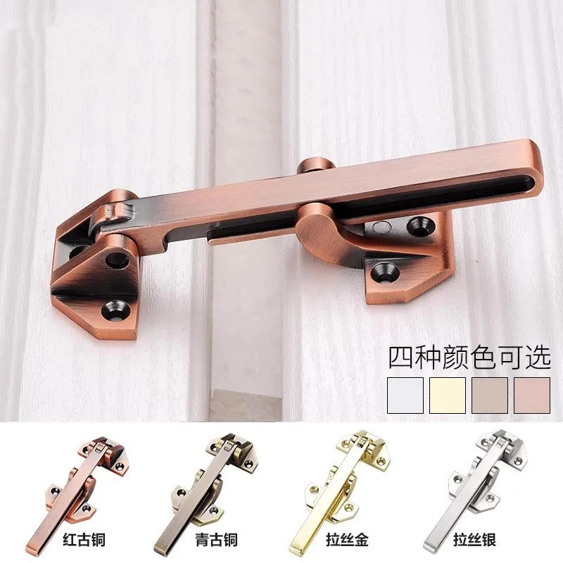 Description Picture 3 of itemZinc Alloy Security Door Chain Interior Security Door Hasps High Quality Cabinet Window Latches Household Door Lock with Screw