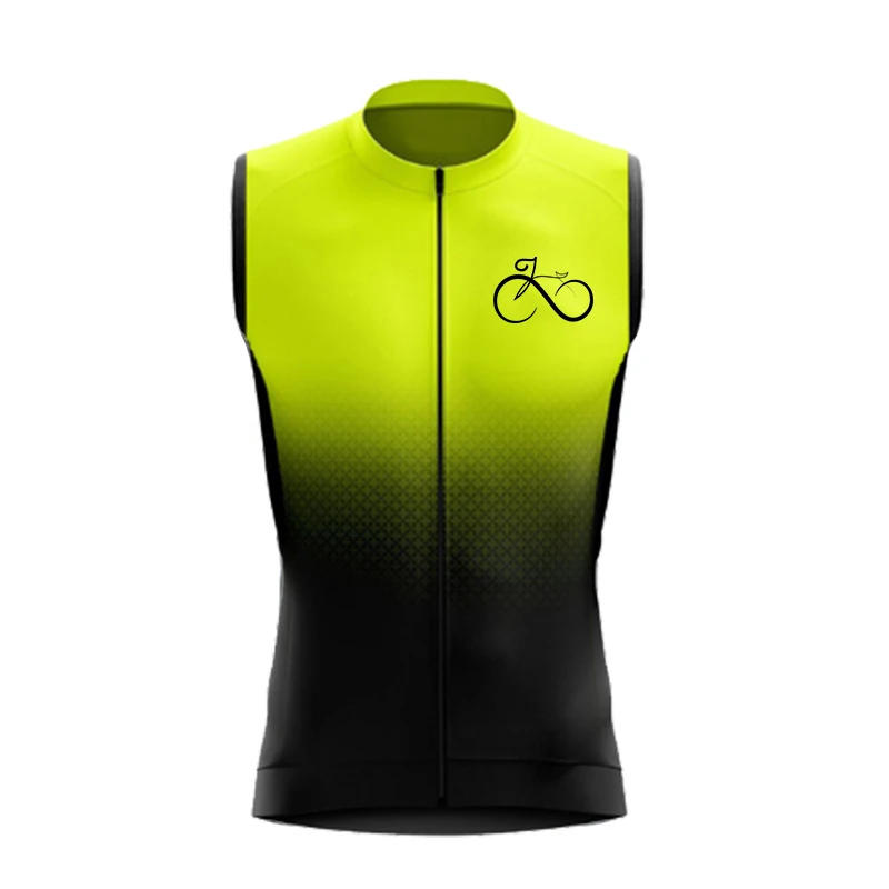 Description Picture 4 of item2022 Summer Men Bicycle Cycling Vest Windproof Running Vest MTB Bike Mesh Fabric Breathable Clothes Sleeveless Cycling Jacket