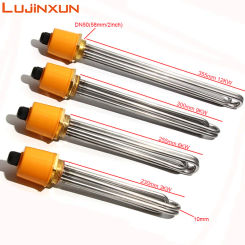 Lujinxun 3KW-12KW DN50(2 INCH) Tubular Electric Heater Element 304 Stainless Steel Tube Length 220V for Boilers