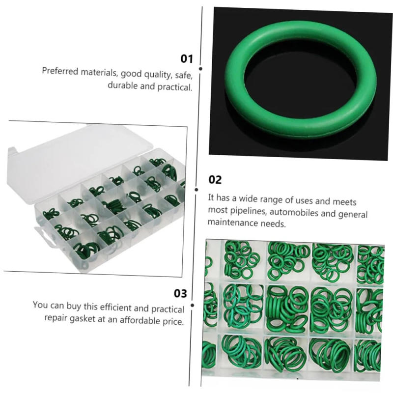 Description Picture 6 of itemO-Ring Assortment Kit Set Nitrile Rubber High Pressure O-Rings NBR Sealing Kit for Plumbing Automotive and Faucet Repair O-Rings