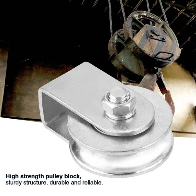 Description Picture 5 of item0.3Tons Single Pulley Block Loading Single Pulley Roller Lifting Wheel For Wire Drosphip