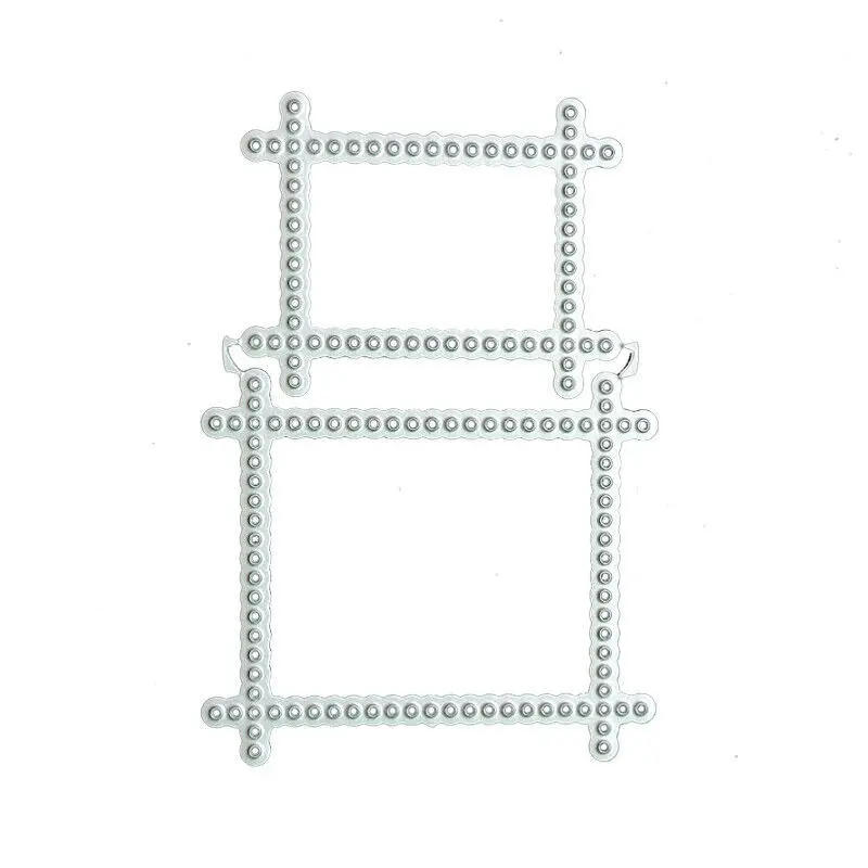 Description Picture 4 of itemRectangle Frame Metal Cutting Dies Stencil Scrapbooking Diy Album Stamp Paper Card Embossing Decor Craft Knife Mould