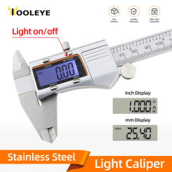 Night Light Display Caliper Pachometer Digital Ruler Measuring Instruments Digital Micrometer Electronic Caliper Thickness Gauge