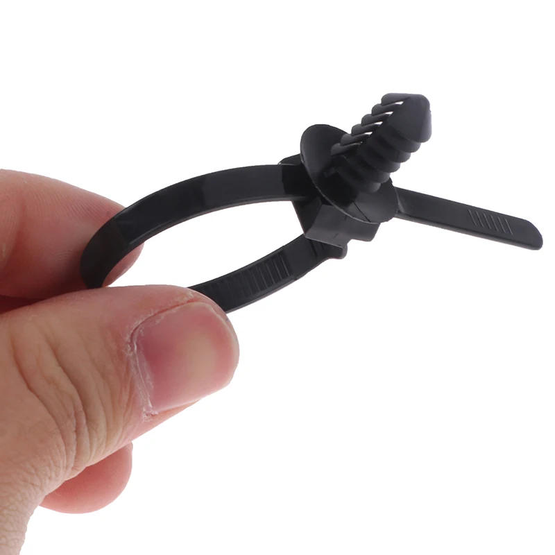 Description Picture 4 of itemM8 Hole Removable Threaded Nylon Plastic Vehicle Motocycle Cable Tie Car Harness Retainer Clip Push Mount Auto Fasteners