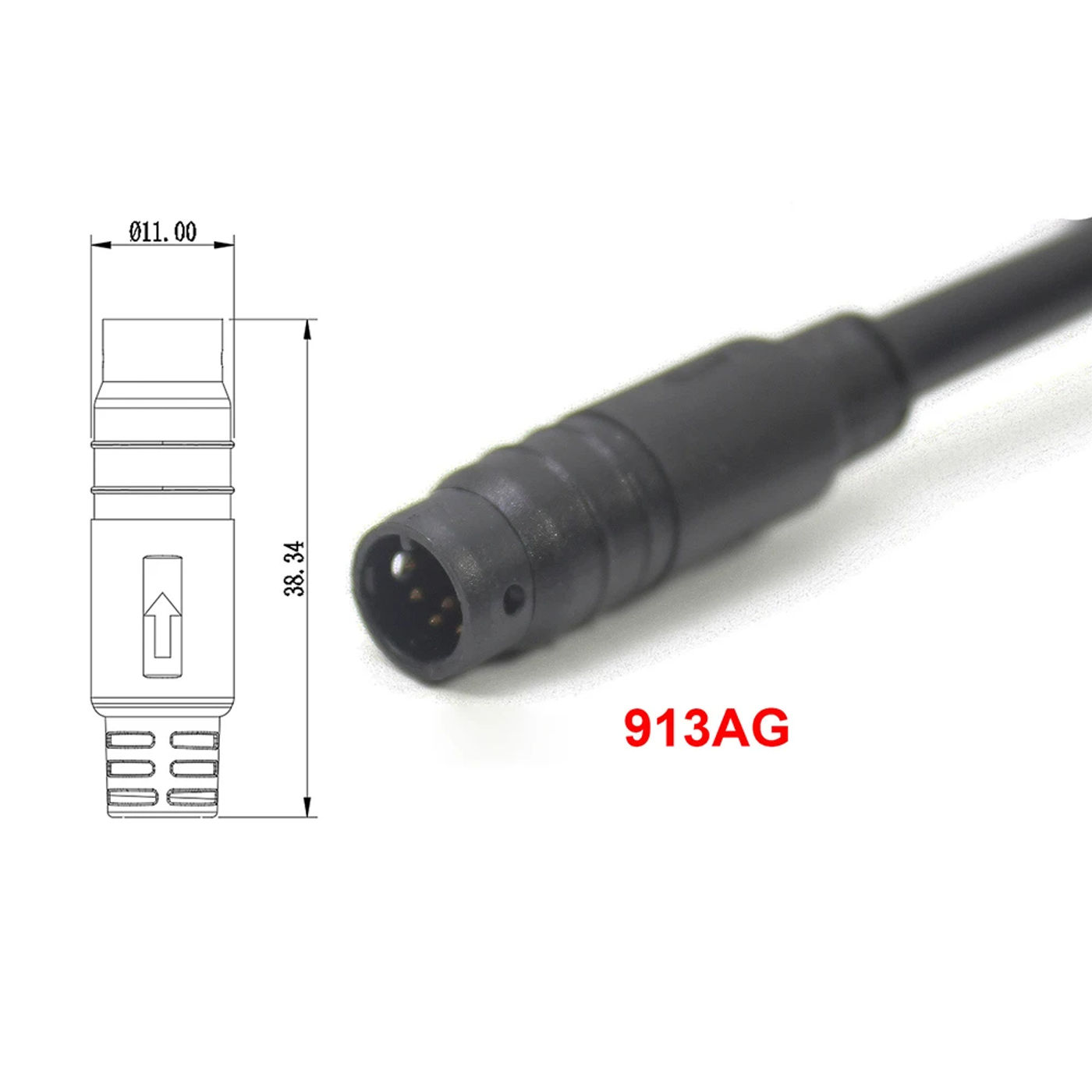 Description Picture 6 of itemElectric Bicycle Waterproof Cable Main 1T5 For Some For KT Controllers Connector Line Replacement Electric Vehicle Accessories