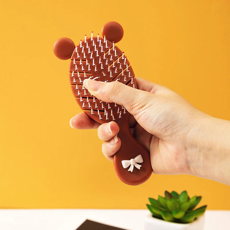 Description Picture 4 of itemCute Girl Hair Comb And Mirror Set Portable Air Bag Comb Head Meridians Massage To Relax Cosmetic Tools