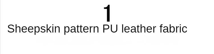 Description Picture 6 of itemFaux Leather Fabric By The Meter for Sofa Covers Upholstery Diy Sewing Lambskin Pattern PU Thickened Waterproof Cloth Plain Blue