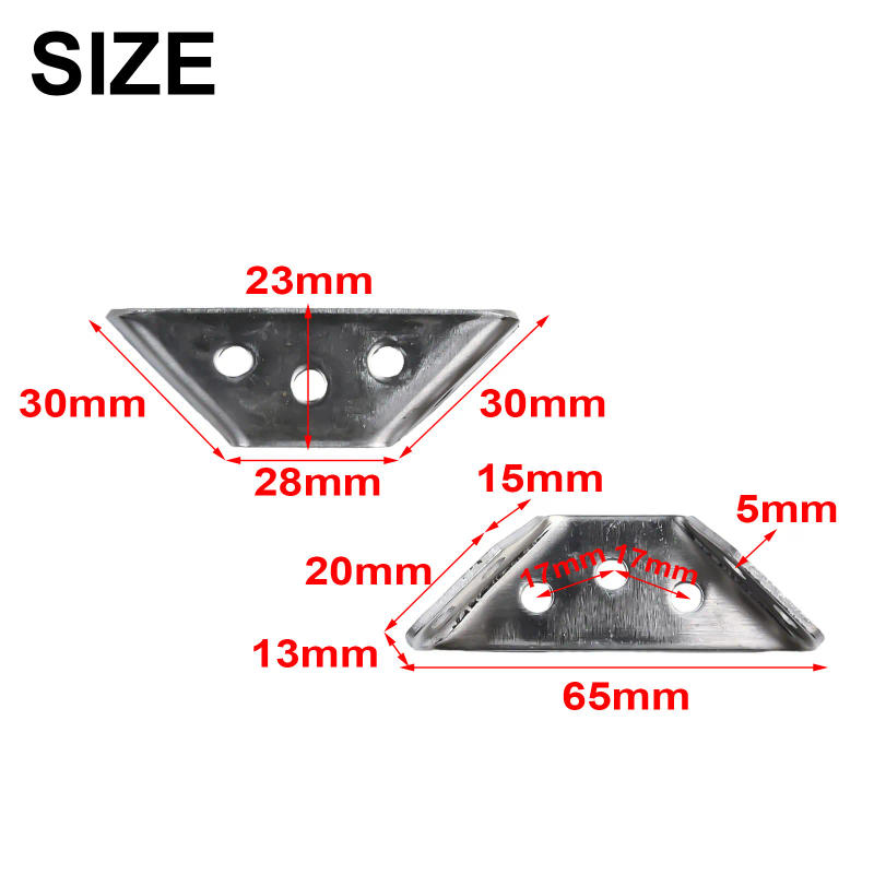 Description Picture 5 of item4pcs Stainless-Steel Angle Corner Brackets Fasteners Connector Protector Right Angle Corner Stand Supporting Furniture Hardware