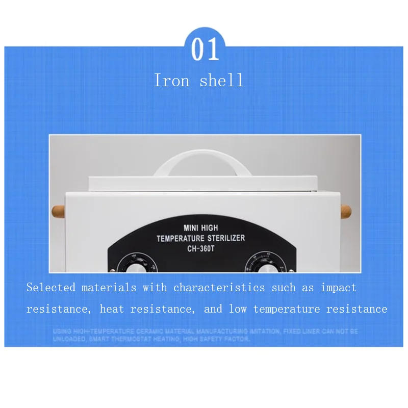Description Picture 5 of itemDisinfection Cabinet Multi-function Box Nail Make Up Tools Cleaners High Sterilizer Dry Heat Manicure Barber Metal Temperature