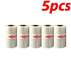 5PCS Mini Printer Paper Transparent Thermal Sticker Paper Self-adhesive Printer Paper Printer For Photos Notes 5.7 x 2.5cm