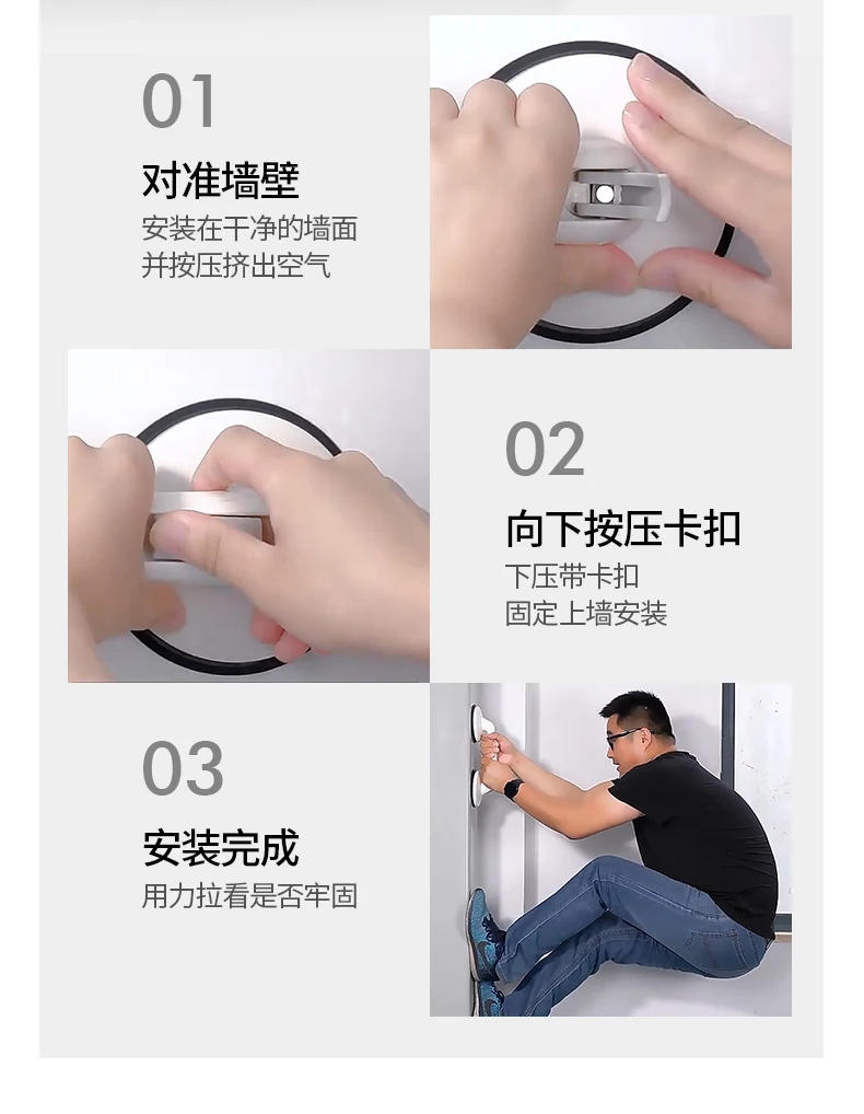 Description Picture 4 of itemSafety Elderly Handrail Grab Bar Disabled Toilet Holder Handrail Bathroom Shower Agarrador Ducha Old People Helping Accessories