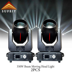 No Tax 2Pcs 17R 350W Beam Moving Head Lighting Stage Lights Multiple Colour DMX Control For DJ Disco Performance Wedding Club