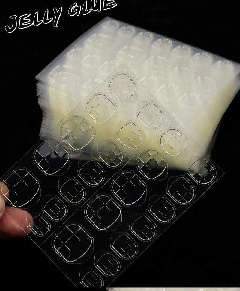 Description Picture 6 of itemDouble Sided Nail Glue Stickers Jelly Gel Glue Nail Sticker Nail Adhesive Waterproof Breathable False Nail Glue Tips