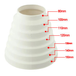 Duct Reducer Extractor Fan Pipe Connector For 80mm 100mm 110mm 120mm 130mm 140mm 150mm Direct Connection Exhaust Fans Parts