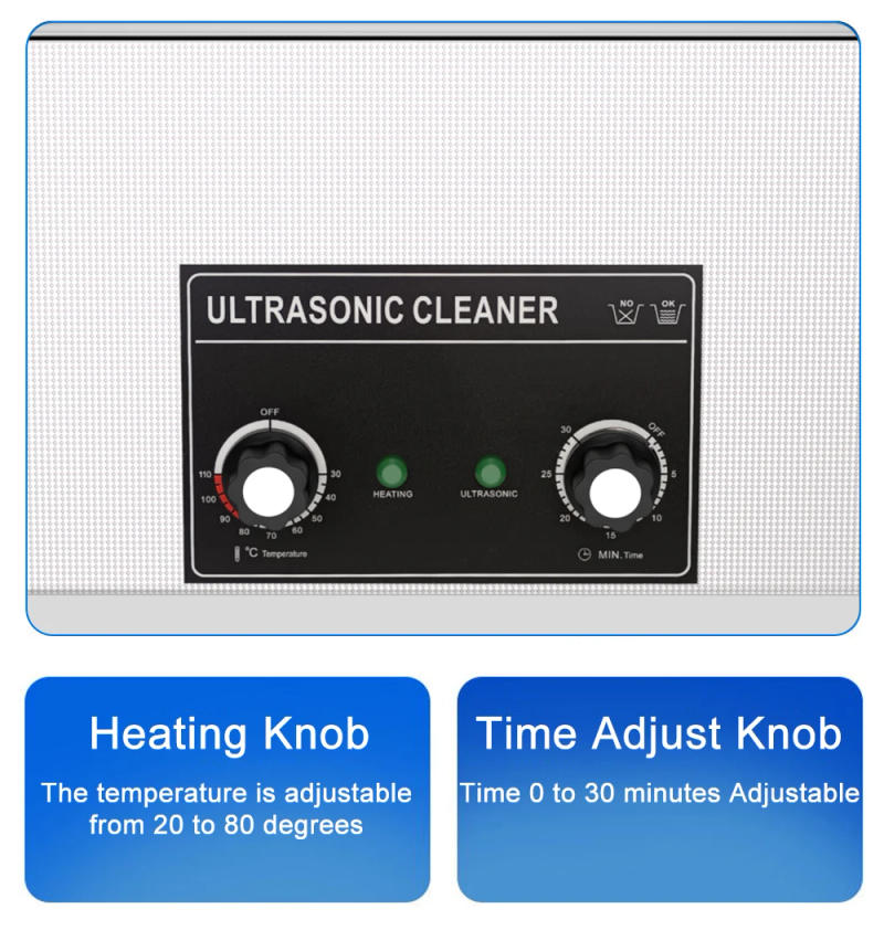 Description Picture 5 of item30L Ultrasonic Cleaning Machine with Heating Dental Watch Parts Nail Ultrasonic Cleanser Ultrasound Bath for Jewelry Ultra Sonic
