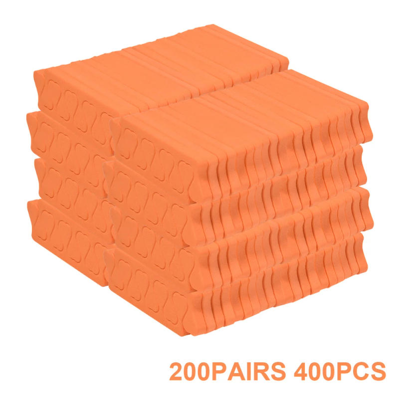 Description Picture 4 of item400/200pcs/Pack Nail Art Toes Separators Set Fingers Foots Soft Foam Sponge Dividers Manicure Pedicure Gel UV Polish Tool Pink