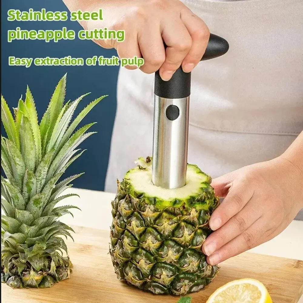 Description Picture 3 of item1PCS Spot Stainless Steel Pineapple Peeler Pineapple Corer Slicer Fruit Cutter Easy Slicer Peeler Kitchen Gadget Delivery Fast