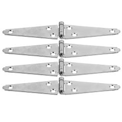4 Pcs Door Hinge Hinges Outdoor Heavy Duty Gate Window Blinds Belt Kit for Wooden Fence Hardware Fences Galvanized Iron Abs