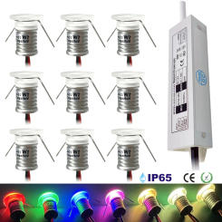 Mini Downlight LED 12V Under Cabinet Spotlight 1W Recessed Ceiling Spot Lamp13mm Aluminium Down lights with Driver AC100V-265V