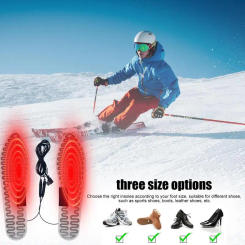 Electric Heating Insole 5V Foot Warmer Film For Winters Outdoor Foot Warmer Rechargeable Foot Warmer Heated Insoles For Men Foot