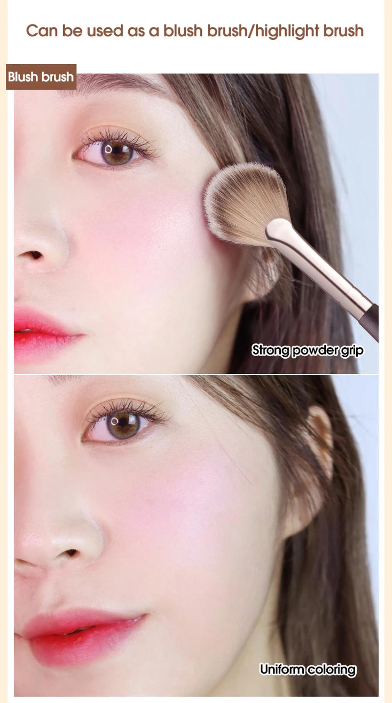 Description Picture 5 of itemPowder blusher high gloss brush, soft hair, no powder, easy to apply makeup, novice powder blusher makeup brush, beauty tool