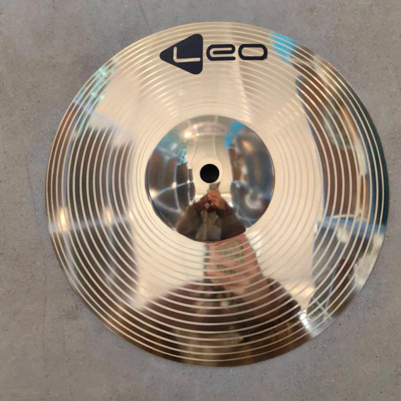 Description Picture 6 of item8/10 Inch Drum Brasses Cymbals Percussion Splash Crashes Hi-Hat Jazz Drums Cymbals Percussion Instruments Accessories Golden