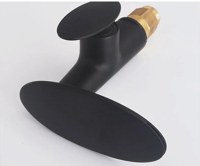 Description Picture 4 of itemBasin Faucets White Brass Bathroom Sink Taps Waterfall Faucet Black Chrome Hot Cold Mixer Taps Bathroom Accessories