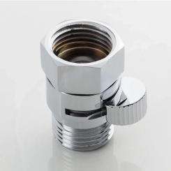 High Quality All Copper Chrome Shower Heads Fast Switching Through The Shut Off Valve Hose Flow Throttle Valve Seal