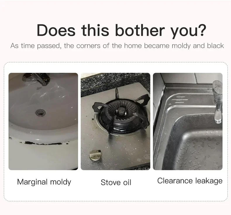 Description Picture 6 of itemShower Bath Sealing Strip Tape Caulk Strip Self Adhesive Waterproof Wall Sticker Sink Edge Tape for Bathroom Kitchen Accessories