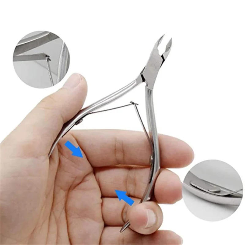 Description Picture 6 of item3pcs/set Cuticle Nippers Nail Manicure Cuticle Scissors Clippers Trimmer Dead Skin Remover Pedicure Stainless Steel Cutters Tool