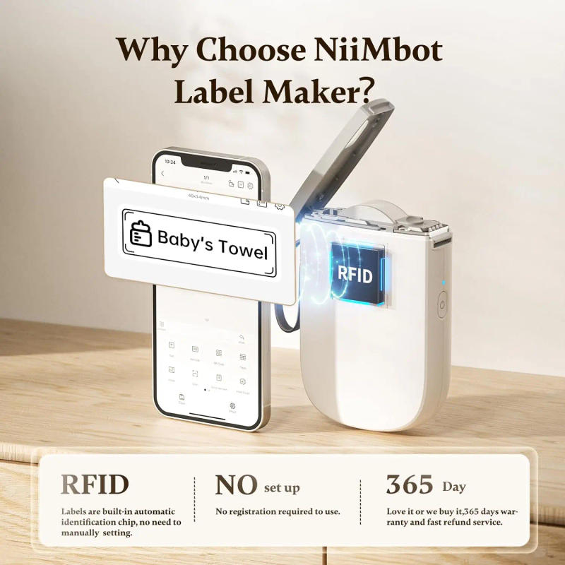 Description Picture 5 of item300dpi Niimbot D11 Mini Portable Thermal Printer Thermal Adhesive Label Maker 203pdi D110M Printer For Stickers Label Machine