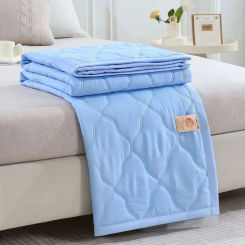 Summer Cooling Blanket Cold Effect Conditioning Quilt Double Sided Skin-Friendly Cooler Quilt Breathable Solid Color Blanket