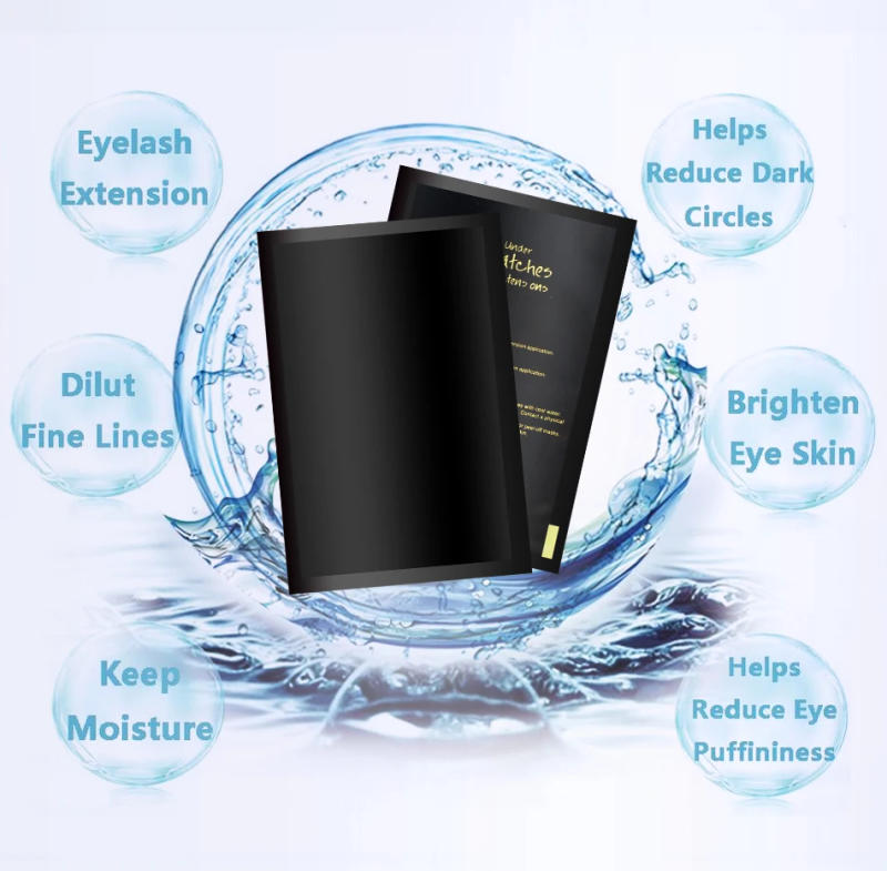 Description Picture 4 of item50pairs Padding UV Black Patches Eyelash Extension Eye Gel Patches Hydrogel Patch Eyelashes Makeup Stickers