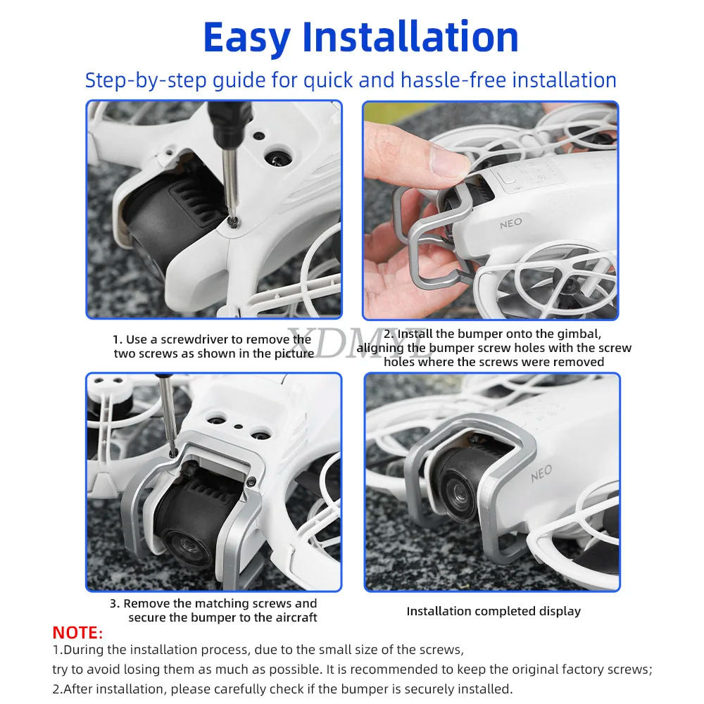 Description Picture 3 of itemAluminum Alloy Gimbal Bumper Guard For DJI Neo Camera Anti-Collision Lens Protection Bumper Bar Bracket Drone Accessories