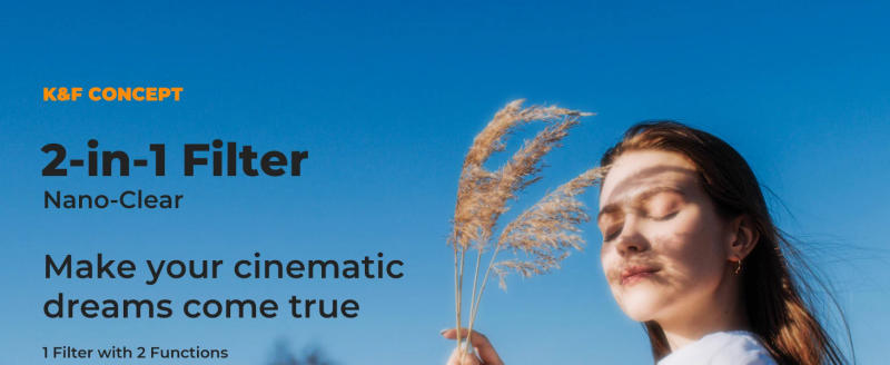 Description Picture 2 of itemK&F Concept 2in1 CPL+1/4 Black Mist Diffusion Filter 37-82mm Circular Polarizer for Video/Vlog Photography Camera Lens