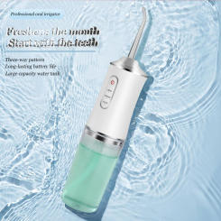 Portable Oral Irrigator Breath Freshens Breath Prevents Bad Germs For Dental Cleaning With 4 Jet Tips Water Flosser High