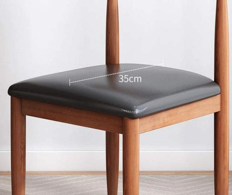 Description Picture 4 of itemHousehold Dining Chair Modern Restaurant with Backrest Steel Frame Cotton Linen/PU Leather Study Imitation Solid Woome Furniture