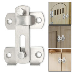 1pc Thickened Stainless Steel Cabinet Door Lock Catch Classic Hook And Latch Structure Door Safety Latch Furniture Hardware