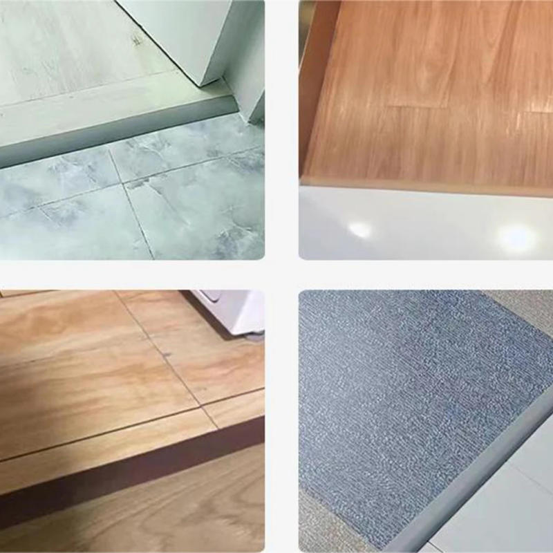 Description Picture 2 of item1pcs 2m Floor Transition Strip Self-Adhesive Waterproof PVC Cuttable Wear-resistant Sealing Universal Carpet To Tile Floor Door