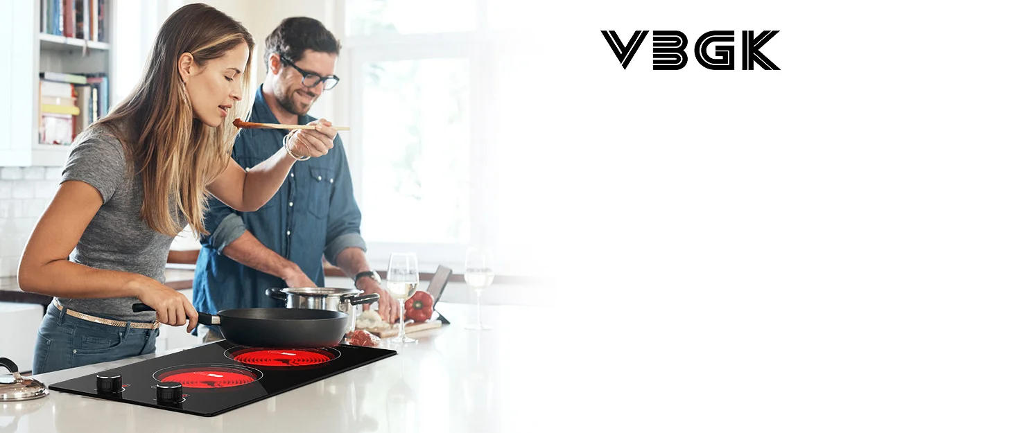 Description Picture 2 of itemDouble Induction Cooktop, 110V 4000W Electric cooktop,Hot Plate LED Sensor Touch Energy-Saving Portable Induction Cooktop with C