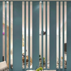10pcs Rectangle line Mirror Stickers For Living room Home Decoration Simple Lines Bedroom TV Background Self Adhvise Stickers