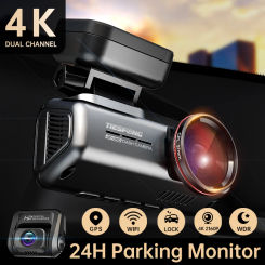 TIESFONG I5SE 4K Dash Cam+1080P Rear Camera UHD Dual Channel 150FOV DVR Built-in GPS/WIFI WDR Night Vision Support 24H Parking