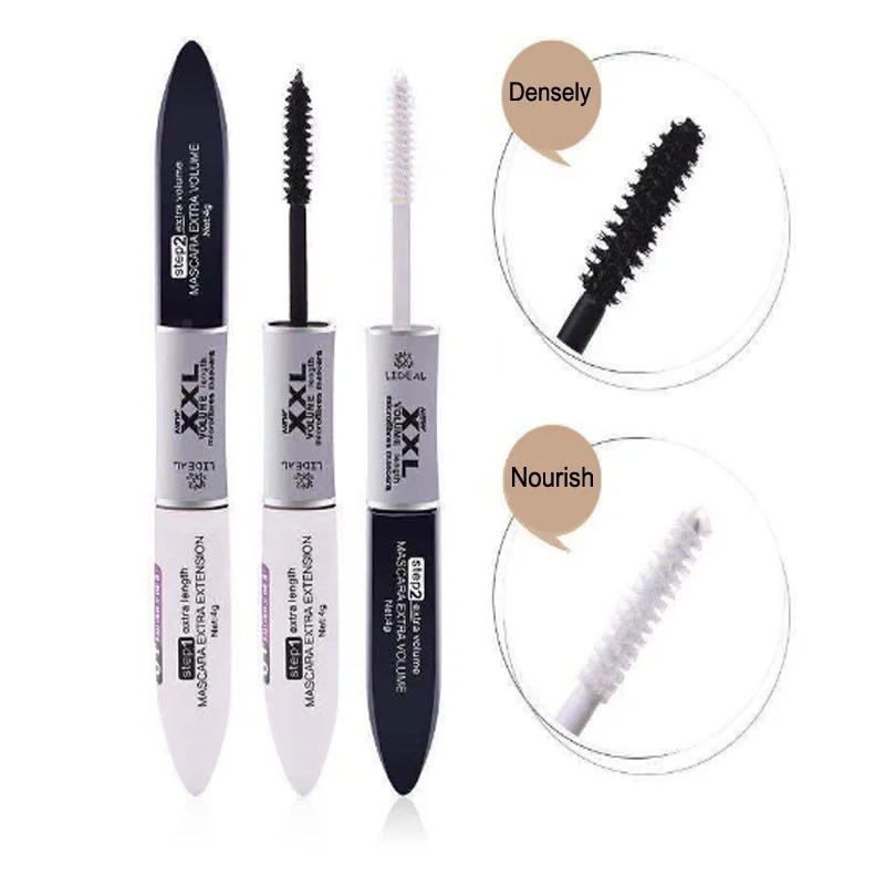 Description Picture 2 of itemHigh quality Makeup Mascara Waterproof long Eyelash Curling lengthening double extension Black White XXL mascara Cosmetic #5003